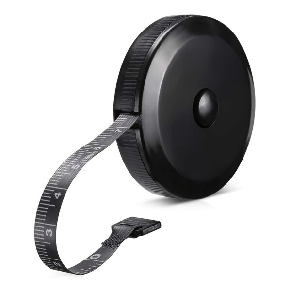 10488f0013a17c12288494e99464b067.jpg Retractable Soft Tape Measure - Double-Sided 60in/150cm - Black