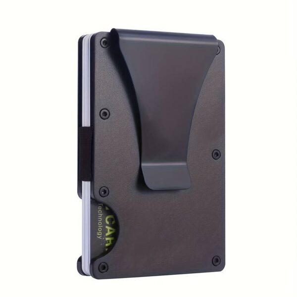 1701165307539-bacdd91f48404ec49ba8f3e1caaddec7-goods.jpeg Metal Card Wallet with Money Clip - Anodized Black