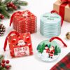 Personalized Photo Ornament with Red Ribbon